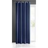 Eurofirany Rita Tenda Liscia Semplice Monocolore - 8 Occhielli Moderni, Camera da Letto, Soggiorno, Salone, cameretta dei Bambini, 1 Pezzo, Poliestere, Blu Mare, 140x250 cm