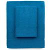 zer0bed, Asciugamani Bagno Turchese, Set 2 Asciugamani Bagno, Asciugamano Viso, Asciugamano Bidet, Tinta Unita, Turchese, 100% cotone, Set 2 pezzi
