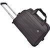 FEEIMOL Borsa da Viaggio a 2 Ruote, Borsa da Viaggio con Ruote per Vacanze e Sport (Marrone)