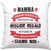 Vulfire Mamma Federa per cuscino Regalo donna compleanno originale Idee Regali per lei per Natale festa della mamma, Abbiamo cercato il miglior regalo per te - senza Imbottitura (40_x_40_cm, Bianco, Papà)