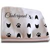 Chatcripant Strofinaccio da cucina spesso (x 2) 100% cotone assorbente fantasia originale motivo zampa di gatto astratta set da tavola nero bianco economico