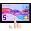 Waveshare Raspberry Pi 5inch Capacitive 5-Points Touch Display, Support 800×480 Resolution with DSI Interface Low Power Consumption