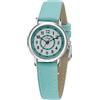 Atrium A31-106 - Orologio analogico al quarzo, da ragazza, 5 bar, cinturino in finta pelle, cassa in metallo, blu chiaro, cinturino, azzurro chiaro, Cinghia