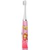 Verdant Touch Spazzolino da denti elettrico per bambini Spazzolino da denti elettrico Cartoon Spazzolino da denti sonico completamente automatico con 3 testine per bambini principessa rosa