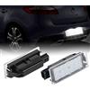 OZ-LAMPE Luci Targa a LED per Renaul-t Vel Satis Twingo II Clio III Clio IV Espace IV Laguna III Laguna II Phase II Master II Megane II Megane III, Lampada Luce Targa a LED 2 Pezzi 18*2835 SMD Canbus