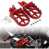 JFG RACING Pedane Moto Rosse,Poggiapiedi per CR125 CR250 CRF150R CRF250R CRF250X CRF250RX CRF250L CRF250M CRF300L CRF450R CRF450RX CRF450X CRF450L CRF450RL CRF1000L CRF1100L