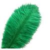 Sowder Piume di struzzo Sowder, 10 pezzi, 30-35 cm, decorazioni di nozze o per la casa dark green
