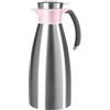 Emsa Soft Grip N4120600 - Thermos da 1,5 litri, in acciaio inox, 12 ore caldo + 24 ore di freddo, a prova di perdite, impugnatura antiscivolo, colore rosa cipria
