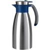 Emsa Soft Grip N4120100 - Thermos da 1 litro, in acciaio inox, 12 ore di freddo, a prova di perdite, con impugnatura antiscivolo, colore blu