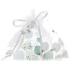 Hervit Creations Hervit sacchetto confetti organza bianco e verde 16x6x17cm