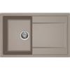 Elleci PRONTA CONSEGNA - SPEDIZIONE IMMEDIATA Elleci LG230043 Lavello da Incasso 1 vasca con gocciolatoio Reversibile 79 x 50 cm finitura Granitek Tortora 43 Life 300