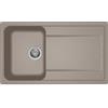 Elleci LG240043 Lavello da Incasso 1 vasca con gocciolatoio Reversibile 86 x 50 cm finitura Granitek Tortora 43 Life 400