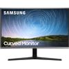 Samsung Monitor PC 27 Pollici LED Full HD Curvo 60 hz con Porta HDMI e VGA colore Nero - LC27R500FH