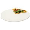 Relaxdays Pietra Ollare per Pizza, Cordierite Rotonda, Diametro 33 cm, Accessorio per Forno e Grill, Refrattaria, Beige