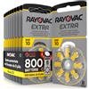 Rayovac 800 Batterie PILE RAYOVAC Extra 10 per Apparecchi Acustici PROTESI udito PR70