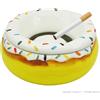 Black Dragon BIG WHITE DONUT ASHTRAY : GRANDE POSACENERE A FORMA DI CIAMBELLA BIANCA | PORTACENERE DA TAVOLO
