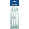 Milan Blister 3 penna P1 inchiostro blu, edizione +