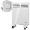 Taurus - Termoconvettore | Potenza 500 W | ideale per bagni | Con montaggio a parete o ruote | Protezione IP24 | Schermo digitale | Programmatore settimanale