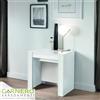 Garnero Arredamenti Tavolo consolle allungabile moderno 54/252cm bianco lucido VIOLETTE