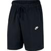 Nike Nsw Club Jsy Shorts, Pantaloncini Da Bagno Uomo, Nero (Black/White), M