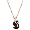 SWAROVSKI PENDENTE PICCOLO ICONIC SWAN NERO
