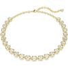 SWAROVSKI COLLANA IMBER, BIANCO, PLACCATA COLOR ORO, 5682585