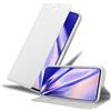 Cadorabo Custodia Libro per Samsung Galaxy A70 in CLASSY ARGENTO - con Vani di Carte, Funzione Stand e Chiusura Magnetica - Portafoglio Cover Case Wallet Book Etui Protezione