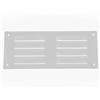 Repa Market Griglia di ventilazione a lamelle color bianca 260 x 100 mm - Griglia di ripresa aria in acciaio di alta qualità - Per soffitto e parete laterale - HVAC - Con rete di protezione