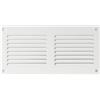 Repa Market Griglia d'aria in acciaio per il ritorno dell'aria, ideale per soffitto e parete laterale, HVAC, con schermo anti-insetti (200 x 100 mm, bianco)