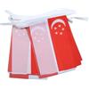 AZ FLAG Ghirlanda 6 Metri 20 Bandiere Singapore 21x15cm, Bandiera Singaporiana 15 x 21 cm - Festone Bandierine