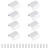 MOROBOR Silver Finger Edge Pull, 8 pz Manico nascosto Stile Moderno Cassetto Maniglia, Bordi Radiani Lega di Alluminio Invisibili Armadio Manopole per Armadio Hardware Cassetto/50mm