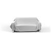 Italian Bed Linen Telo Copridivano Tinta Unita Max Color - Telo Arredo Divano Made in Italy - Telo Copritutto 100% Cotone, Grigio Chiaro, 1 Posto