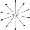 AIYIBEN Ricariche per penna a sfera da 6,9 cm, ricariche sostituibili per penne stilo multifunzione e penne a sfera, inchiostro nero (confezione da 10 ricariche nere)