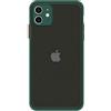Mixroom - Cover Custodia per Apple iPhone XS Bumper Opaco Protezione Fotocamera con Retro Semitrasparente Bordo Morbido in TPU Colore Verde Foglia