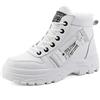Yeeteepot Stivali Donna Invernali Caldo Scarpe Neve Stivaletti Bianco 36 EU = 37 CN