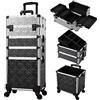 Tayqwiheva Valigetta Trucchi Trolley Make Up 4 in 1 Trolley Trucco Trolley Estetista Valigia Porta Trucchi Valigetta Trucco Valigia Make Up Valigetta Uhgie,Multicolore