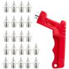 ZEACCT 22 Pezzi Sprint Ricambio Spikes, Ricambio Spikes Corsa, Spikes Sostituzione con Chiave Inglese per Scarpe, per Scarpe Sportive, Pista in Gomma, Sprint 100-400 Metri, Lunghezza 7mm, Diametro 5mm
