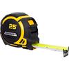 Komelon Contractor TS 93425 Metro a nastro 25' x 3,2 cm, nero/giallo