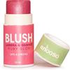 Enooso - Blush in crema stick per Guance Labbra e Occhi FUCSIA - Illuminante Viso Naturale Profumato e Nutriente con Miche - Glassy Make up 100% Vegan e Artigianale - Made in Italy