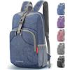 ZOMAKE Piccolo Zaino Leggero da 10L - Zaino da Viaggio Piccolo Zaino da Trekking Zaino da Passeggio Mini Zaino da Giorno per Donna Uomo(Blu Marino)