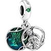 Generic Ciondolo a forma di Yoda Jedi di Star and Wars, in argento 925, compatibile con ciondoli Pandora, Trollbeads, Chamilia, Biagi e molti altri braccialetti con ciondoli del Regno Unito.