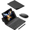 LiLiTok Galaxy Z Fold 5 / Z Fold 4 Tastiera e Mouse Set con S Pen, Compatibile per Samsung Galaxy Z Fold 5G Bluetooth Tastiera + Bluetooth Mouse + Penna (Nero)