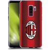 Head Case Designs Licenza Ufficiale AC Milan Home Kit per Stemma 2023/24 Custodia Cover in Morbido Gel Compatibile con Samsung Galaxy S9+ / S9 Plus
