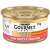 Purina Gourmet Gold Dadini In Salsa Con Trota E Verdure Per Gatti Lattina 85g