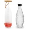 ATDDO 1 Pezzi Scovolino Bottiglie Compatibile con Sodastream Bottiglie, Lungo Pulisci Bottiglie di Vetro, Spazzola per Bottiglie Collo Stretto Biberon