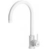 Elleci PRONTA CONSEGNA - SPEDIZIONE IMMEDIATA Elleci MGKCLO68 Miscelatore monocomando Cucina con canna girevole Cloud finitura Granitek Matt Bianco 68