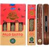 Aromasenses| Incenso al Palo Santo biologico Ullas Sahumerio | 100% naturale | Fatto a mano | 25 gr x 12 Pacchetti = Totale 300 gr | Rilassamento, Meditazione + 1 Bruciatore di incenso Aromasenses