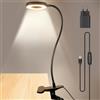 Lampada con Pinza, Luce con Pinza USB, LED Lampada Lettura Letto la Cura  Degli Occhi, Lampada Scrivania con Timer, Lampade da Letto per Lavoro, Letto,  Tavolo (telecomando) : : Illuminazione