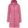 Peuignao Piumino Leggero Donna Lungo Con Cappuccio Invernale Puffer Jacket Piumini Leggeri Lunghi Donna Invernali Giacca Cappotto Giubbino Giacche Piumino Impermeabile Donna Taglie Forti Down Jacket Rosa L