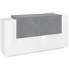 Madia 4 Ante 160x86x45 Design Moderno Bianco Lucido Ardesia New Coro